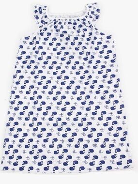 Roller Rabbit Blue and White Moby Marina Dress Girl’s Size 8 NWT Whale Print